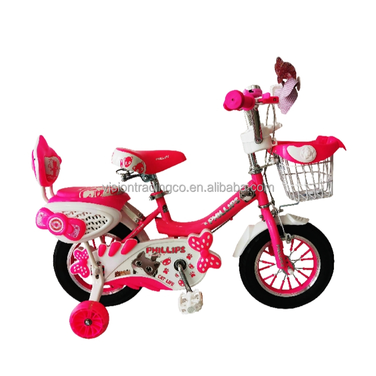 Bicicleta de alta calidad para niños, bicicletas pequeñas para niños/bicicleta para niños, bicicleta de princesa con asiento de muñeca con tarjeta de rueda, bicicleta para niñas 12 14 16