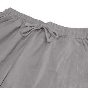 Service OEM d'usine – Ensemble décontracté en lin pour homme, style américain toutes saisons, chemise à manches longues et pantalon amples - Product Image 3