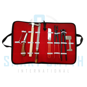Kit d'outils professionnels pour fermeurs, ensemble de soins des sabots de cheval, kit de ferrage avec outils durables pour la coupe et l'entretien des sabots équins - Product Image 1