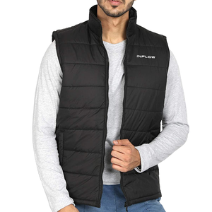 Chaleco Acolchado Azul Marino para Hombre con Cierre de Cremallera para Senderismo al Aire Libre en Invierno - Product Image 3