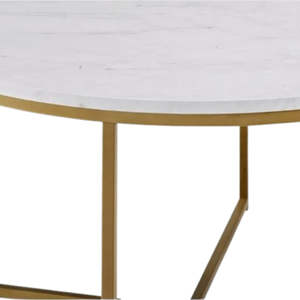 Mesa de centro de lujo real con patas de metal para muebles de sala de estar Mesa de centro Fabricación de la mejor calidad en Indonesia - Product Image 3