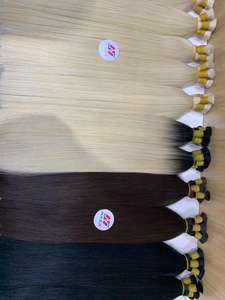 ผมต่อแบบสองชั้นสีเข้ม30นิ้วผมคนเวียดนาม100กรัม - Product Image 5