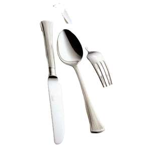 Ensemble de couverts en métal à motifs design, vaisselle unique pour une présentation créative des repas - Product Image 1