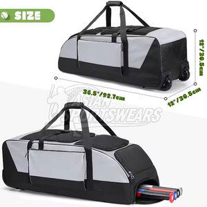 Bolsas de béisbol ventiladas de alto rendimiento para práctica profesional con compartimento transpirable para zapatos y herramientas - Product Image 2