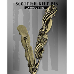 Pin para Kilt con Diseño Tradicional Escocés de Espirales Antiguas, Metal de Alta Calidad para Tartán, Venta al Por Mayor de Fábrica - Product Image 5