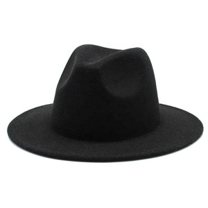 High Quality Wholesale Wool <b>Fedora</b> Hats for <b>Men</b> Women Custom Logo Formal Multicolor Round Western Cowboy Party Four Seasons - Product Image 1