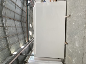 Dalle de marbre travertin blanc cristal du Vietnam, 24x24, polie, découpée sur mesure, étanche, luxe, pierre naturelle moderne, directement de l'usine - Product Image 4