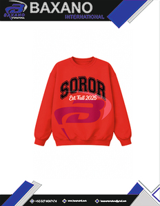 Delta |   Sigma |   Sweat-shirt en molleton doux de haute qualité de la sororité Theta, couleur rouge hiver, avec logo personnalisé - Product Image 4