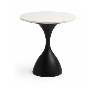 Table à Martini en Laiton Ancien Sculpté à la Main avec Pied Texturé pour Boissons - Product Image 4