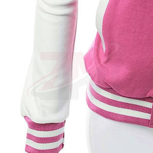 Chaquetas personalizadas para mujer, color rosa sólido, tela de algodón grueso, oferta especial para la temporada de invierno, productos al por mayor - Product Image 4