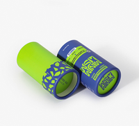Conteneur de déodorant en papier kraft personnalisé de 30 ml pour déodorant à marque privée, finition dorée