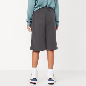 Pantalones cortos tipo Bermuda de algodón de felpa, de moda, para mujer, con cintura elástica media, para verano, estilo urbano, para correr. - Product Image 6