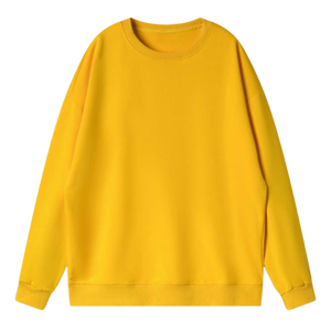 เสื้อสเวตเชิ้ตคอกลมทรงโอเวอร์ไซส์ ยูนิเซ็กซ์ สีพื้น ผ้าถัก ทรงปกติ สวมใส่สบายๆ สำหรับฤดูใบไม้ร่วง ผลิตจากผ้าฝ้าย 100% แขนยาว - Product Image 4