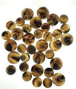 Boutons vierges en corne véritable de haute qualité 5mm-5.50mm, taille personnalisée pour vêtements, naturels, faits à la main, mode moderne - Product Image 5