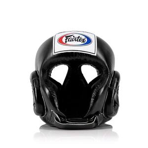 อุปกรณ์ป้องกันศีรษะสำหรับชกมวย Fairtex สีแดง ทำจากหนัง ป้องกันเต็มใบหน้า สำหรับฝึกซ้อม เหมาะสำหรับทุกเพศ - Product Image 4
