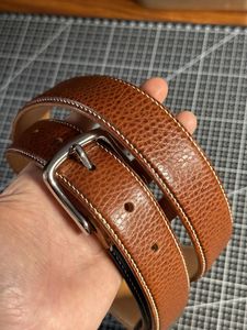 Cinturones de Cuero Genuino Duraderos, Estilo Casual para Accesorios Masculinos, OEM ODM Personalizables, Resistentes al Agua, Cinturón de Cuero de Lujo - Product Image 1