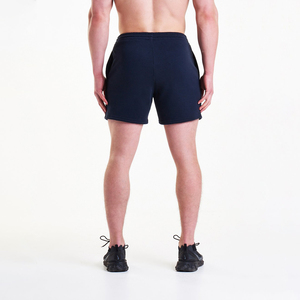 Shorts de sport pour hommes, style OEM, en toile 100% polyester imperméable, taille mi-haute, coupe ample, avec logo personnalisé - Product Image 2