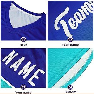 Camisetas de Baloncesto con Cuello en V de Malla, Fabricante OEM, Impresión por Transferencia de Calor, Transpirables, de Secado Rápido, Unisex, Sublimadas - Product Image 6