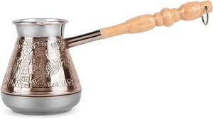 Auténtica Cafetera Árabe Dallah Hecha a Mano de Acero Inoxidable, Tetera Tradicional de Oriente Medio para Servir en Casa o Cafetería - Product Image 3