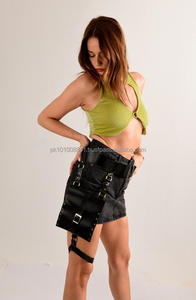 Sac de jambe en cuir-Sac de cavalier en cuir-Sac de hanche-Cuisse-Sac de jambe de motard - Product Image 5