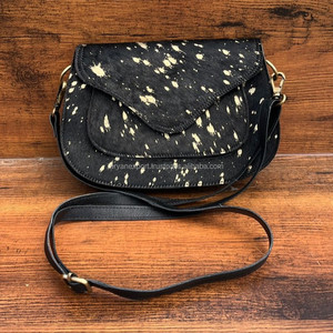 Bolso de Piel Metálica para Mujer, Sling Bag de Piel de Vaca, Estilo Vintage, Hecho a Mano, Estilo Occidental, Estilo Gitano, Novedad - Product Image 3
