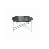 Table basse en marbre de qualité supérieure, durable, avec options personnalisables et structure en métal, mobilier moderne pour salon