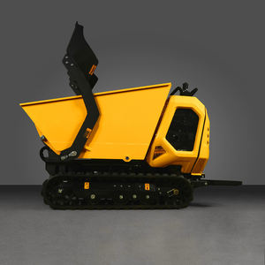 Mini-dumper chenillé jaune, moteur essence, construction métallique, faible coût d'entretien, pour transport en montagne, 800 kg - Product Image 5