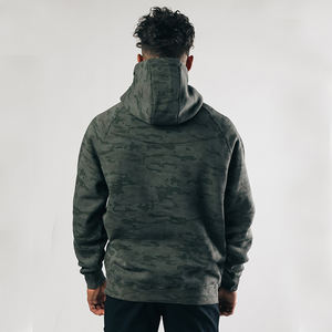 Sweat-shirt à capuche polaire personnalisé pour homme, prix de gros, chaud et uni pour l'hiver, idéal pour la gym et le sport - Product Image 2