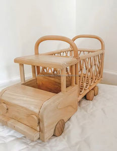 Sustainable Handmade Rattan Car <b>Toy</b> Manufacturer Eco Friendly Decorative Baby Gift Lightweight Durable from Vietnam - Product Image 4