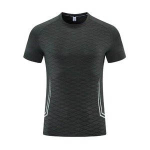 Custom Sports Performance Apparel Manufacturer <b>Compression</b> Gym T <b>Shirt</b> Breathable Polyester Spandex Screen Print Wholesale - Product Image 5