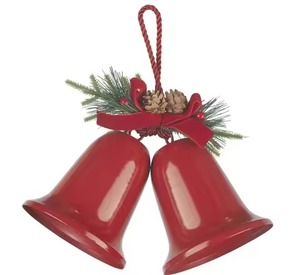 Elegante Campana Navideña de Metal, Decoración Colgante para Fiestas de Invierno - Product Image 3