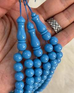 ลูกประคำอิสลามคุณภาพสูงทำจากเรซิ่น ลูกปัดหินธรรมชาติ ทัสบีฮ์ มิสบาฮ์ สายประคำแฟชั่น สร้อยคอประดับลูกปัดหยก - Product Image 2