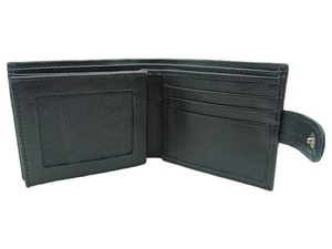 Stylish High Quality <b>Men's</b> Short Card Business <b>Wallet</b> Custom Designer Genuine Leather Fold Customized Logo Low MOQ Wholesale - Product Image 3