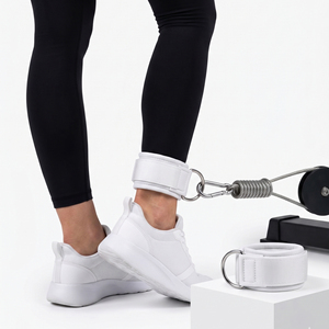 Adjustable Ankle Straps With Velcro Closure Weightlifting Support Ankle Straps Cable Machine <b>Leg</b> Support <b>Exercise</b> Ankle Strap - Product Image 3