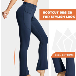 Jodhpurs et pantalons d'équitation personnalisés avec logo pour femmes, avec coutures de qualité et genouillères durables pour une tenue décontractée. - Product Image 6