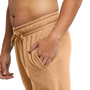 Pantalon de jogging cargo pour homme en molleton mi-lourd, coupe ample, bas ouvert, pour entraînement et sport, 100 % coton, écologique et respirant - Product Image 6