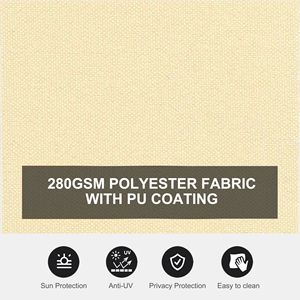 Tenda da Sole Retrattile a Doppia Faccia per Patio, Schermo Privacy per Giardino Interno/Esterno, Protezione da Sole e Vento, Proiezione Massima 5m, Divisorio per Ambienti - Product Image 5