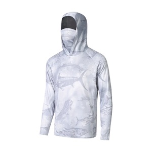 Sudadera de Pesca para Hombre con Capucha y Protección Solar de Secado Rápido, Camisa con Mangas para Canotaje o Pesca con Caña, UPF 50+, Tallas Grandes - Product Image 4