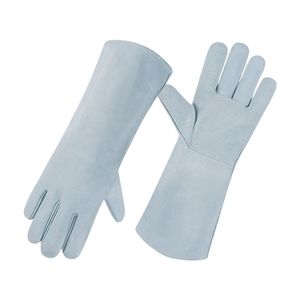 Gants de soudage en cuir en gros, gants de soudage robustes, résistants à la chaleur, imperméables, antidérapants, sans silicone, sans poudre - Product Image 6