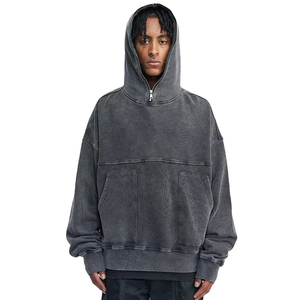 Oferta Especial: Sudaderas con Capucha de Felpa para Hombre, Diseño Desgastado con Efecto Ácido, Transpirables, Impresión Digital, 100% Algodón, el Mejor Material - Product Image 1