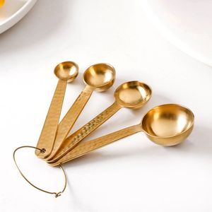 Juego de Cucharas Medidoras de Cobre Puro con Mango de Madera para Hornear y Cocinar, Utensilios de Cocina Hechos a Mano, Proveedor Mayorista para Exportación - Product Image 3