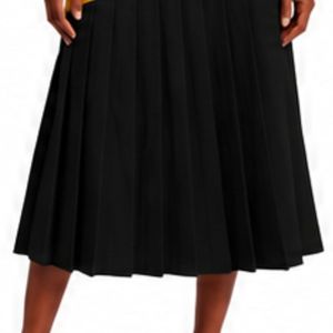 Ladies Pleated Midi <b>Skirt</b> High Waisted Flared A Line Design Elegant Casual <b>Office</b> Fashion Bottom Custom Wholesale Women Clothing - Product Image 5