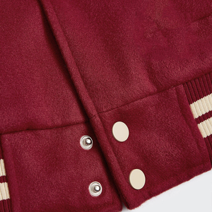 Unisex Varsity Letterman <b>Jacket</b> Wool Blend Embroidered <b>Baseball</b> Bomber <b>Jacket</b> Snap Button College Streetwear OEM Factory - Product Image 6