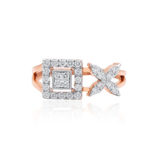 Anillo de Oro Rosa de 14K Personalizado para Mujer, 2.820 Gramos, Joyería de Alta Calidad a Precio de Fábrica, Anillo de Bodas de Oro Sólido para Mujer, Envío Global - Product Image 1