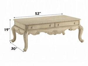 Royal Luxury Solid Teak Wood Chesterfield <b>Sofa</b> Set Midcentury Modern 6 Seater Carved Fabric Coffee <b>Side</b> <b>Table</b> Living Room - Product Image 6