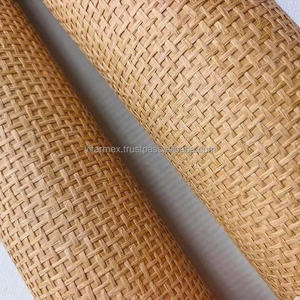 Papel tapiz ecológico de rafia, hecho de fibras naturales, ideal para hogares y oficinas sofisticados. - Product Image 5