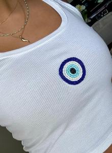 Porte-clés en perles fait main pour femmes, cordon personnalisé en perles de rocaille pour badge d'identification - Product Image 2