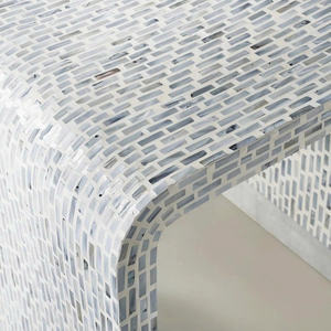 Wholesale Vietnam Handicraft Capiz Decorative Eco-Friendly Durable Shell Inlaid <b>End</b> <b>Table</b> Coastal Style <b>Living</b> <b>Room</b> Furniture - Product Image 2