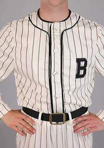 Disfraz de Jugador de Béisbol Vintage para Adultos, Uniforme Deportivo Retro, Transpirable, Manga Corta, 100% Poliéster, para Cosplay de Atletas - Product Image 6