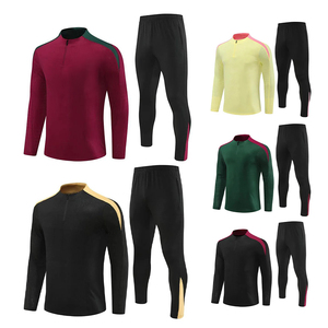 Ensemble de survêtement de football teint en pièce de haute qualité pour l'automne, respirant, pour l'entraînement et le jogging, avec logo personnalisé, léger, pour hommes - Product Image 5